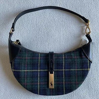 Polo Ralph Lauren Plaid Wool Twill ID Mini Shoulder Bag Tartan • $299.99