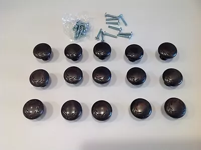 NWOT Hafele Oil Rubbed Bronze Designer Pull Knobs Hardware Lot Of 15 • $67.49