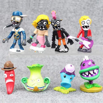 8 Plants Vs Zombies Snow Pea Chomper Chilli Action Figures Cake Decor Topper Toy • $22.95