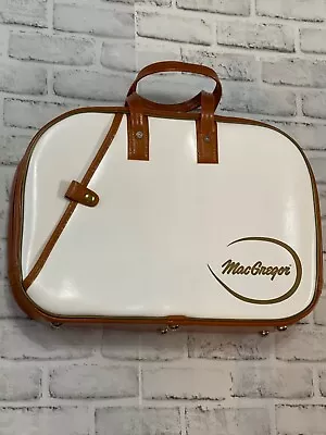 MacGregor Leather Travel Bag Vintage Vtg EXCELLENT Condition 19x13 UNUSED • $42.49