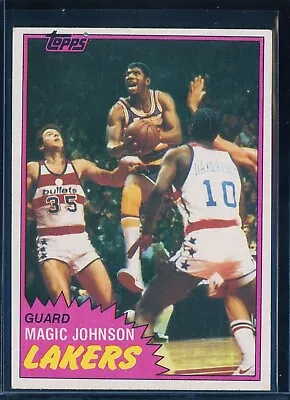 1981 Topps Magic Johnson 2nd Year Solo Rookie #21 • $7.01