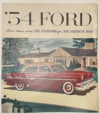 Vintage 1954 Ford Mainline Customline Crestline Car Brochure • $8