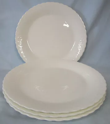 Mikasa A7050 White Silk Dinner Plate 10 1/2  Set Of 4 • $79.89