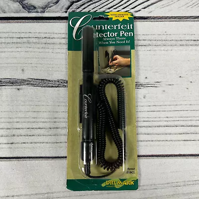 Counterfeit Money Detector Pen With Adhesive Holder Dri-Mark *New & Sealed* • £4.99