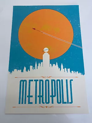 Metropolis 2011 By Justin Va Genderen Art Screenprint Poster Superman Not Mondo • $180