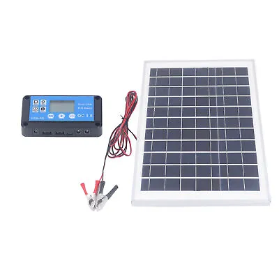50W Solar Panel Kit With MPPT Waterproof Charge Controller - Efficient • £35