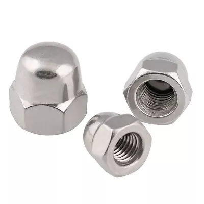 Hex Acorn Cap Nut M3 M4 M5-M24 Hexagon Dome Cover Nuts 304 A2 Stainless Steel • $3.31