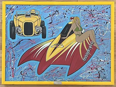 Tom Itchy Otis Original Hot Rod Pinstripe Painting Ed Roth Von Dutch • $199