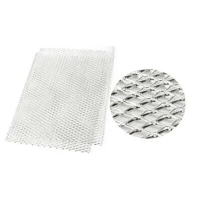 Racing Car Front Bumper Grilles Grill Vent Diamond Mesh Net Rhombus Style Silver • $20.59