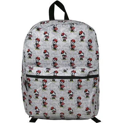 Minnie Mouse All Over Print Large Backpack Gray • $14.90