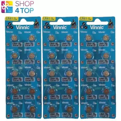 30 Vinnic Alkaline Batteries L736 G3 Lr41 1.5v Exp 2025 No Mercury New • $8.17