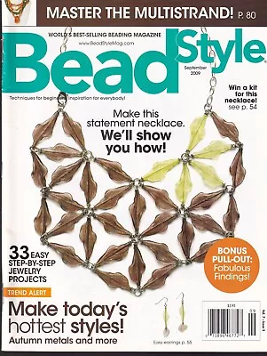 Bead Style September 2009 L@@K Scans 108 Pages Free Fast SnH Best Deal L@@K ! • $9.87