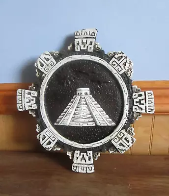 Aztec Mayan Stone Calendar Pyramid Wall Hangar • $35