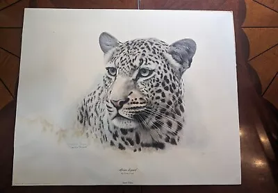 Charles Frace Signed Limited Edition Signed Print  African Leopard” Head • $36.95