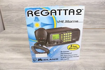 MIDLAND Regata II VHF Marine Transceiver Radio Black New • $224