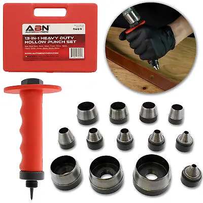 ABN | Hollow Punch Hole Punch Set Gasket Punch Set 3/16” To 1-3/8” Inch (5-35mm) • $38.99