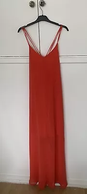 Ladies Uk 8 Tall Fit  Red Summer Dress • £8