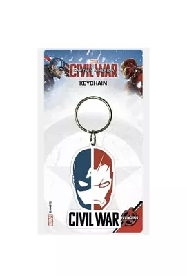 Marvel Captain America Civil War Keyring - Iron Man Keychain Key Ring - Avengers • £2.84