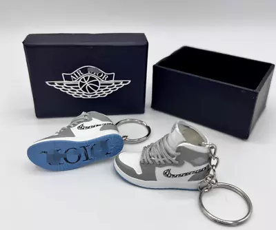 Jordan Keychain | Mini Grey Shoe Keychain | Box Optional | Sneaker Collectible • $10.80