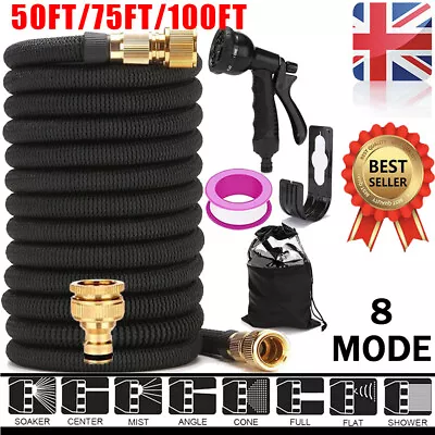 £29.99 • Buy Heavy Duty Flexible Expandable Garden Hose Pipe Spray Gun Expanding Stretch Pipe