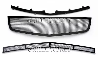 Fits 2006-2011 Cadillac DTS Black Stainless Steel Mesh Grille Grill Insert Combo • $179.99