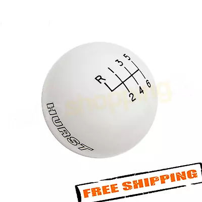 Hurst 1630225 White 6-Speed Shift Knob For 15-24 Ford Mustang 13-18 Focus ST • $122.55