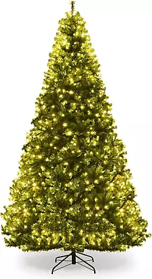 9Ft Pre-Lit Artificial Christmas Tree Pencil Hinged Christmas Tree W/ 1000 Dual • $379.99