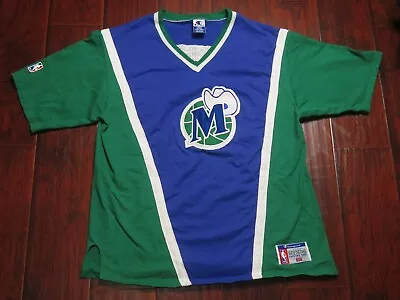 Vintage Champion Dallas Mavericks Old Logo Shooting Shirt Size Large Men READ • $79.99