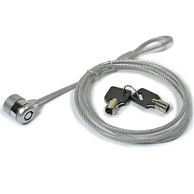 Wire Slot Lock Security Cable For Laptop TV Or Tablet Stand With Two Keys • £5.95