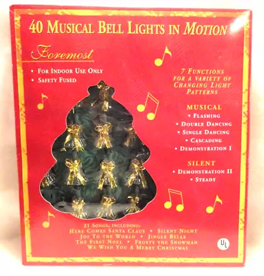 Christmas 40 Musical Lights In Motion 7 Functions 21 Songs🎄 • $39.99