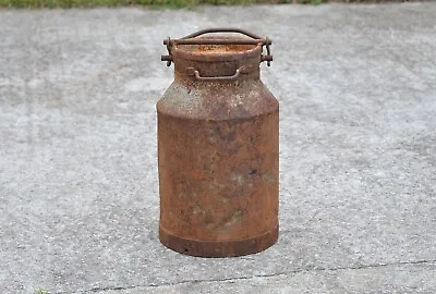 Vintage Old Steel Milk Churn Milkchurn Milking Pot 20 Ltr Churn - FREE POSTAGE • $69.40