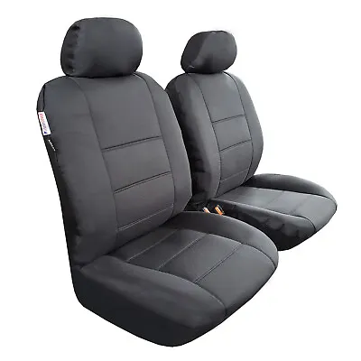 For Ford Models Car Truck SUV Front Seat Covers Black Waterproof Canvas • $44.17