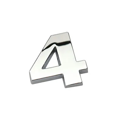 £1.63 • Buy 1  25mm Chrome 3D Self-Adhesive Car Letter Number Badge Emblem Sticker Home Auto