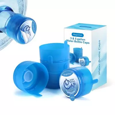 5 Pack Gallon Water Bottle Caps Water Bottle Caps 55mm Non-Spill 3 & 5 Gallo... • $13.98