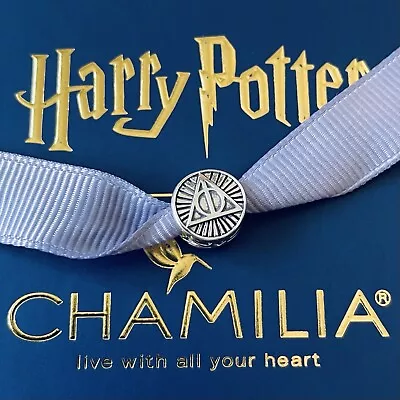 Genuine CHAMILIA X HARRY POTTER Deathly Hallows Disc Charm ~ NEW In Box • £29.95