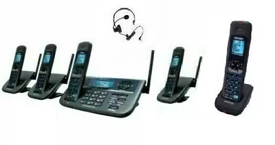 Uniden XDECT R055+4 2Line Digital Cordless Phone 5 Handsets Answer Machine • $1199.95