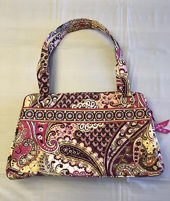 Vera Bradley Whitney Shoulder Bag Verry Berry Paisley Pattern Pink Purse Handbag • $22