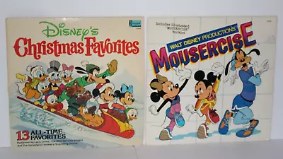 Christmas Favorites Walt Disney LP And Mousercise Record With Booklet Disneyland • $25