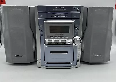 Panasonic SA-PM11 - 5 Disc CD Changer Stereo System Cassette Player - READ FULLY • $64.80