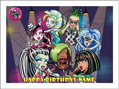 MONSTER HIGH Cake Toppers Edible Icing Image Birthday Decoration #2 • $10.88