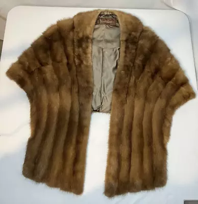 Neusteters Vintage Mink Fur Stole Capelet With Pockets • $75