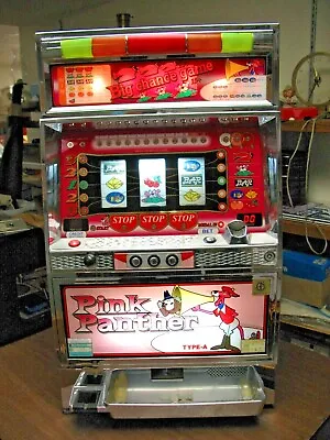 $595 • Buy Vintage Yamasa  Pink Panther Y-4-10 Table Top Slot Machine Works READ Descript