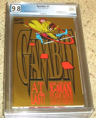 $825 • Buy Very Rare Gambit #1 Gold Foil Variant Pgx Graded 9.8 Wp Incentive Dealer Vhtf