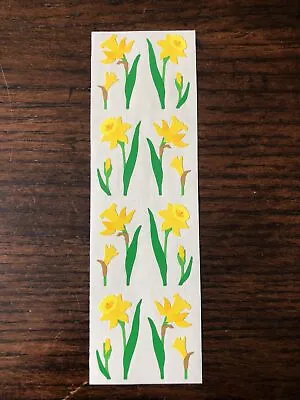 Vintage 1996 Mrs. Grossman’s Yellow Flowers Stickers. • $4