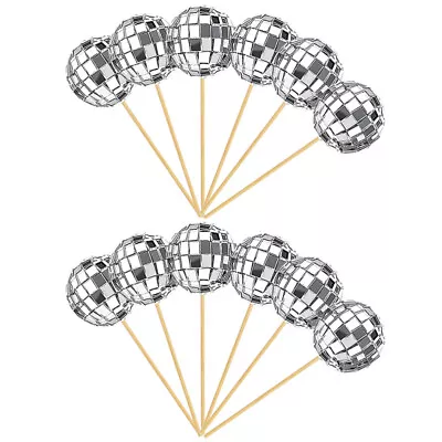 12Pcs 70s Party Decor Wedding Cake Decoration For Cupcake Party Decorate Friends • £7.47