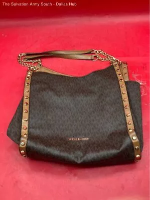 Michael Kors Newbury Medium Chain Shoulder Tote - Brown Stud • $14.99