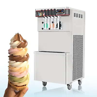 Kolice Commercial ETL 5 Flavors Soft Serve Ice Cream Machine 3+2 Mixed Flavors • $2990