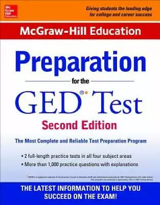 McGraw-Hill Education Preparation For The GED Test 2nd Edition - GOOD • $8.10