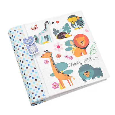 Photo Album Slip In Memo Baby Boy & Girl Pink & Blue 6x4'' X 200 Hold Woodland • £15.99