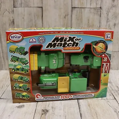 Popular Playthings Magnetic Mix Or Match Vehicles Popular Farms Construction Toy • $21.99